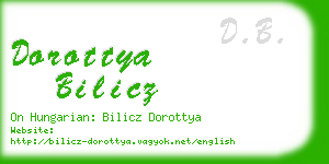 dorottya bilicz business card